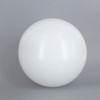 6in Diameter X 3in Diameter Hole Acrylic Neckless Ball - White