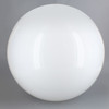 12n Diameter X 4in Fitter Egg Shaped Acrylic Ball - White
