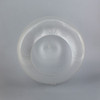 8in Diameter X 4in Diameter Hole Acrylic Neckless Ball - Clear Prismatic
