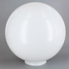 10in Diameter X 4in Fitter Acrylic Ball - White