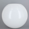 14in Diameter X 5-1/4in Diameter Hole Acrylic Neckless Ball - White