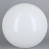 14in Diameter X 5-1/4in Diameter Hole Acrylic Neckless Ball - White