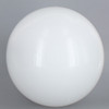 16in Diameter X 5-1/4in Diameter Hole Acrylic Neckless Ball - White