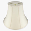 12in. Egg Shell Stretch Shantung Bell Lamp Shade with Vertical Piping