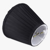 3in. Black Pleated Candelabra Bulb Clip On Lamp Shade