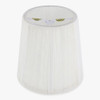 4in. Off White Empire Shape Candelabra Bulb Clip On Lamp Shade