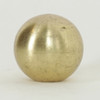 1/4-27 UNS Female Threaded - 3/4in. Diameter Brass Ball - Unfinished Brass.Tapped Blind Hole. Fits a Harp!