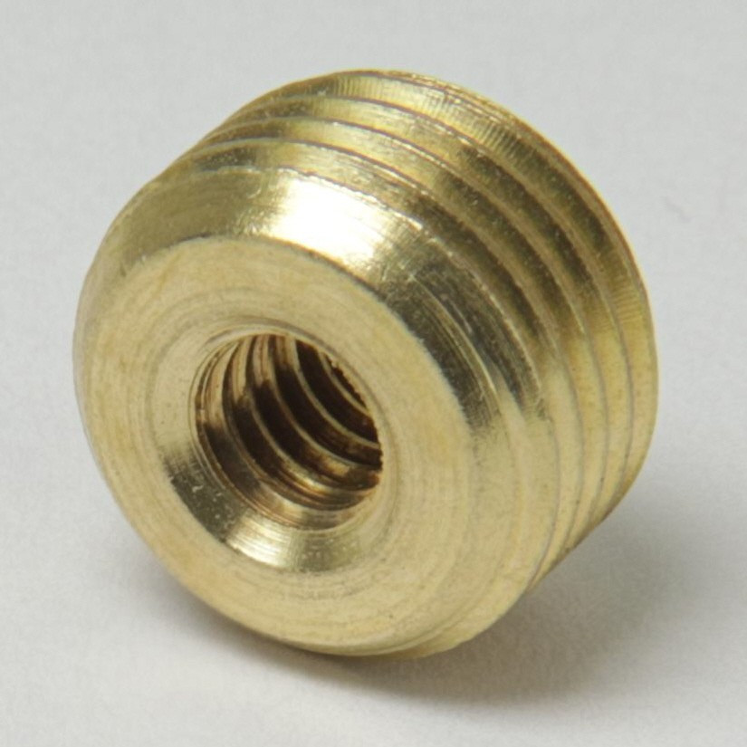 8/32 Female X 1/8ips. Male Thread Unfinished Brass Reducer without
