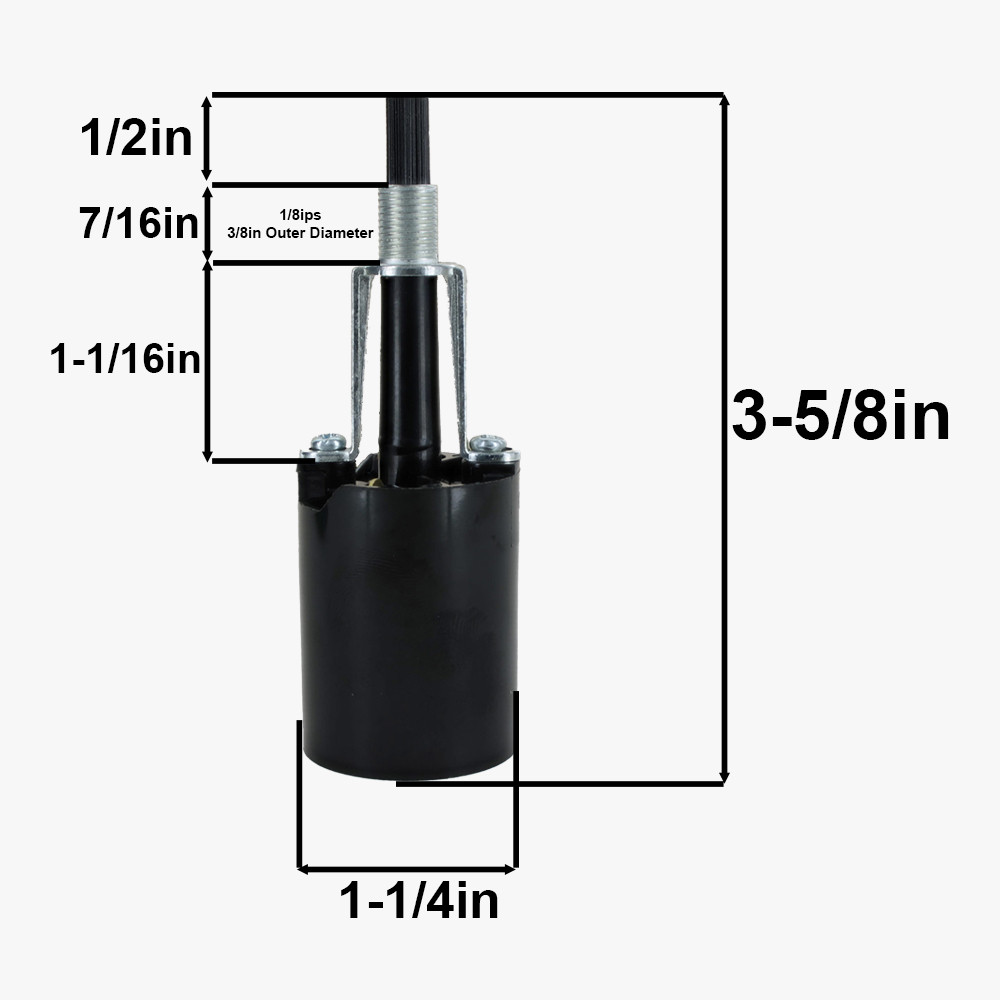 1 Piece Phenolic Rotary Switch Long Bottom Turn Socket