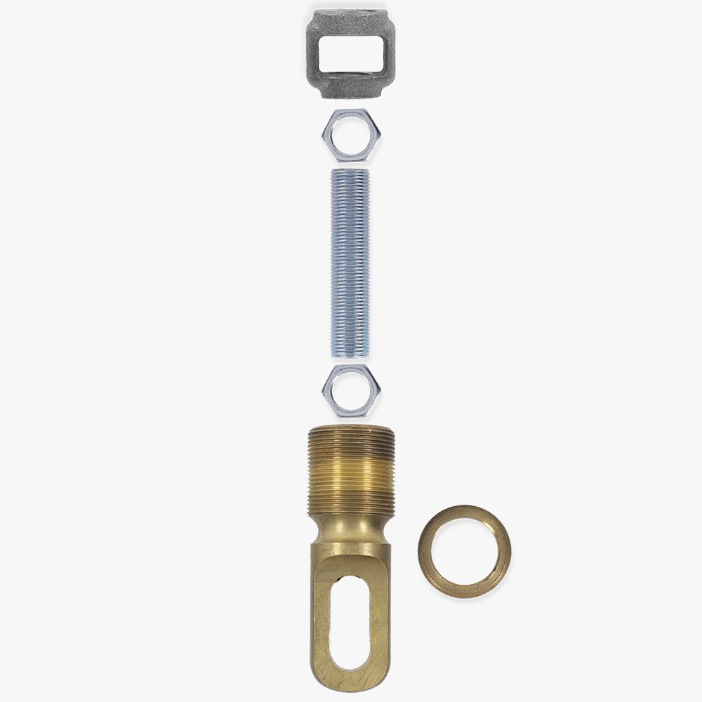 B&P Lamp Brass Chain Drop Canopy - 5 1/4 Inch Diameter Unfinished Brass Ceiling Medallion