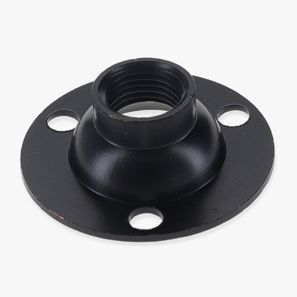 Black Finish Flange with 1/8ips. Threaded Center Hole