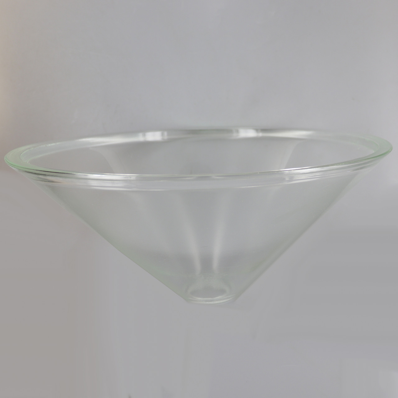 小物 GLITCH GLASTON GLH1019 14in Diameter Clear Cone Shade with 1-5/8in Hole
