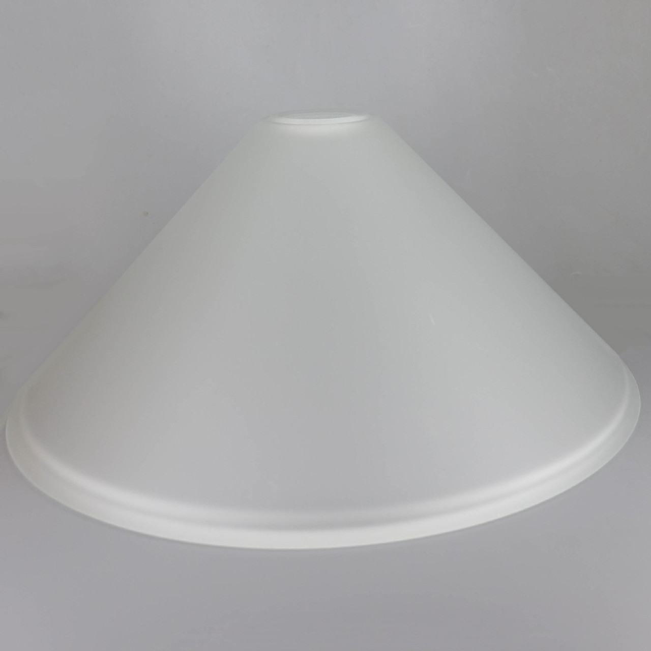 16in Diameter Frosted Cone Shade with 1-5/8in Hole