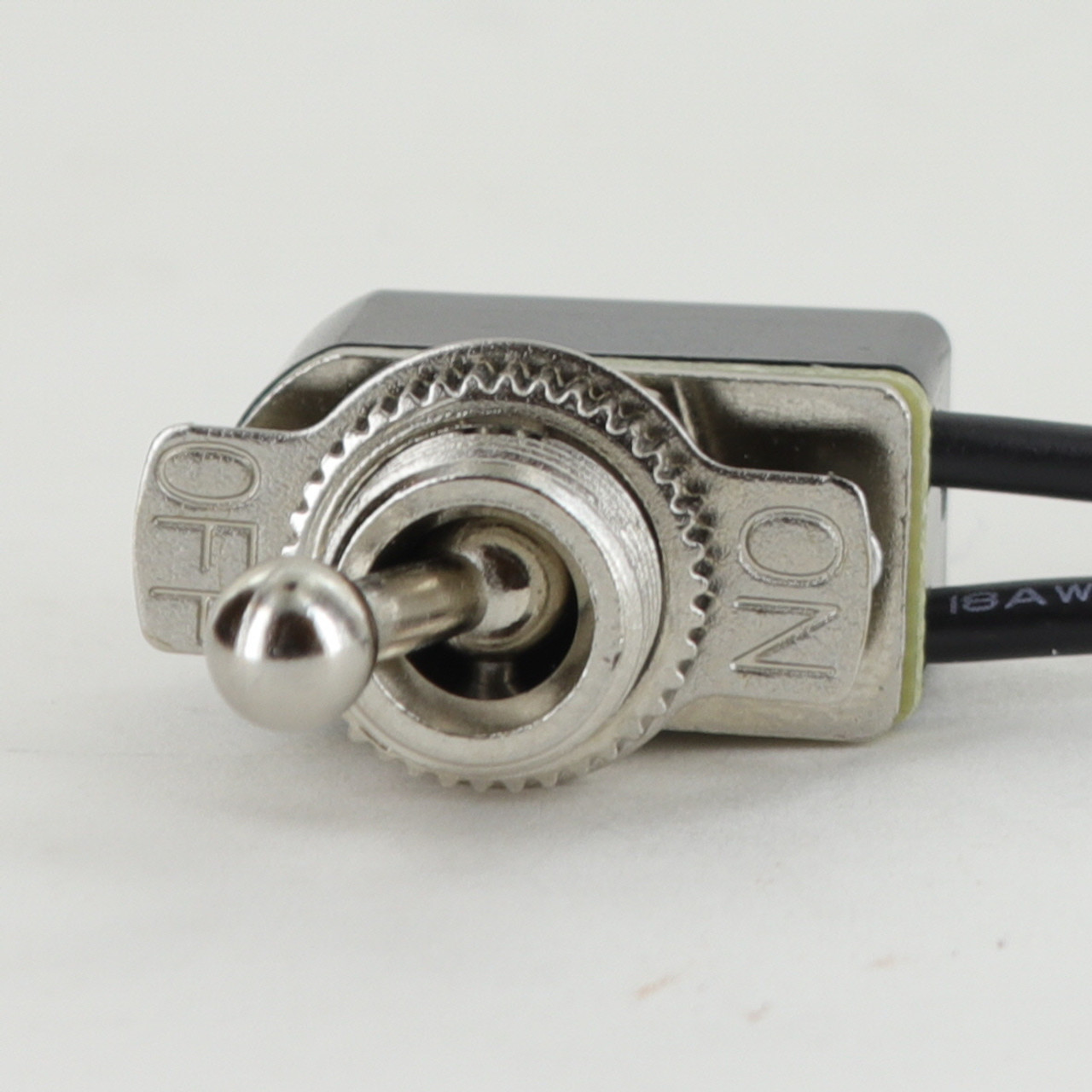 Ball Knob On-Off Toggle Switch with 18/1 AWM Wire Leads
