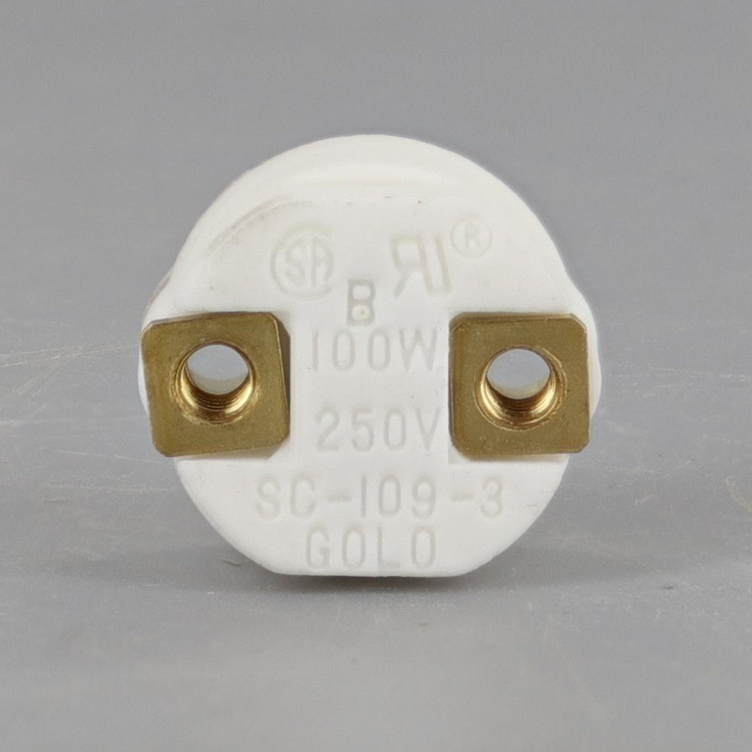 2x GOLO Halogen Lampholders - SC-106, G4, G5.3, G6.35 Heat Lamp Holder