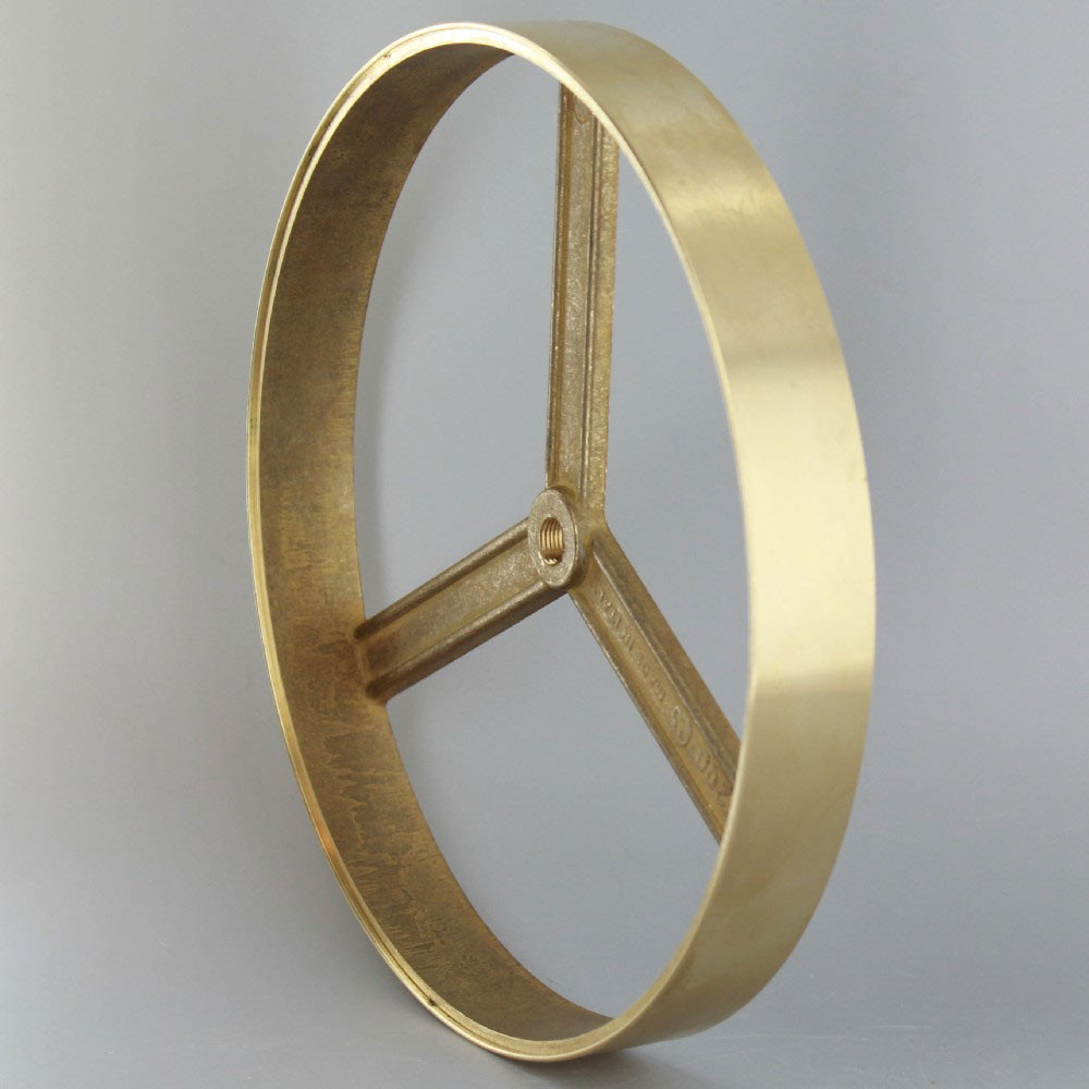 (200mm) Diameter Blank No Side Hole Cast Brass Body Ring