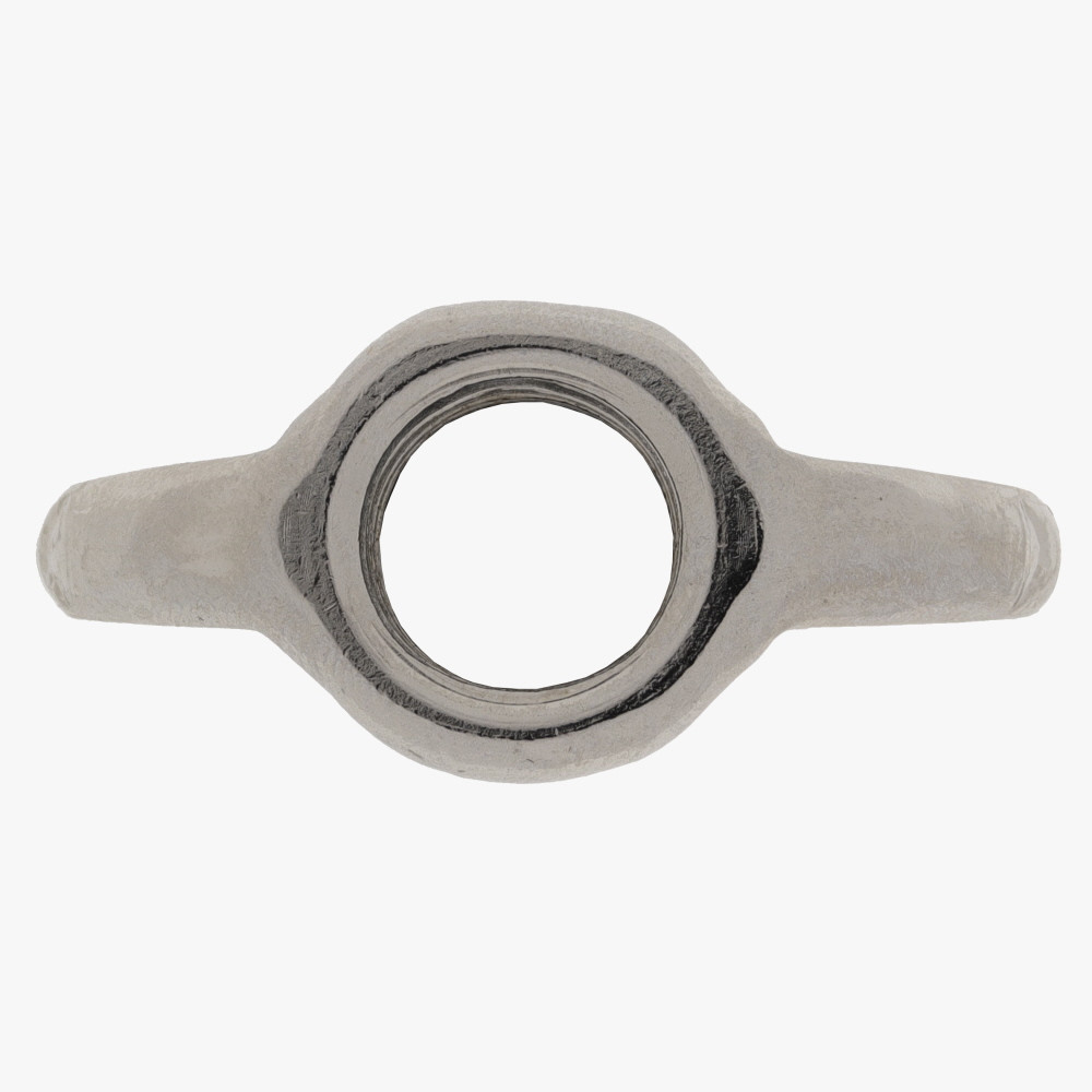1/8ips Female Threaded - 1-5/16in Long x 5/8in H - Brass Wing Nut