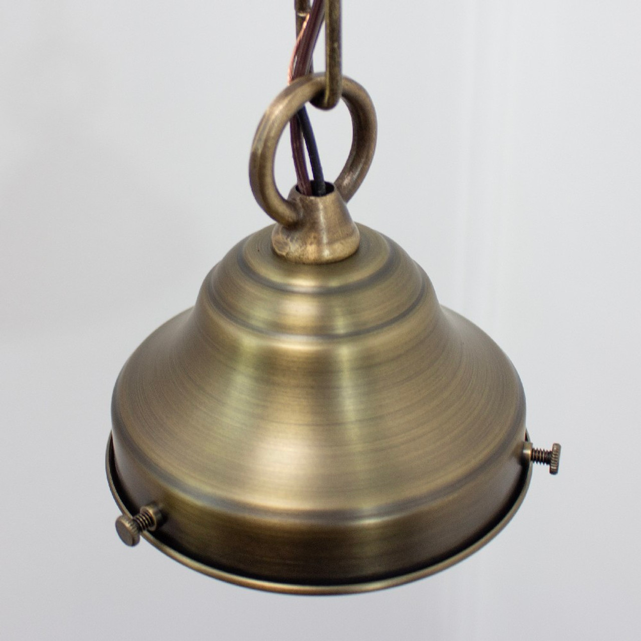 18 Inch Diameter Polished Brass Ridged Hanging Bell