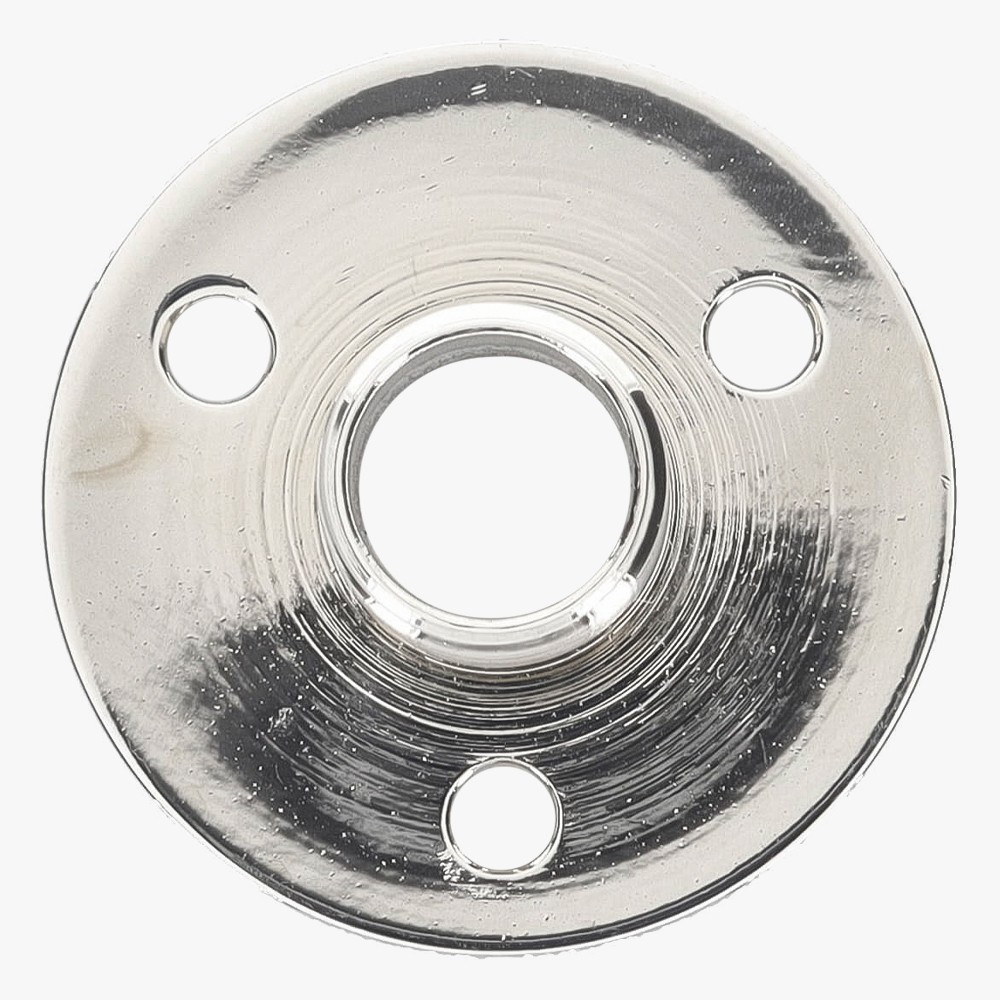 1/8ips Male Brass Threaded Flange - Nickel Finish