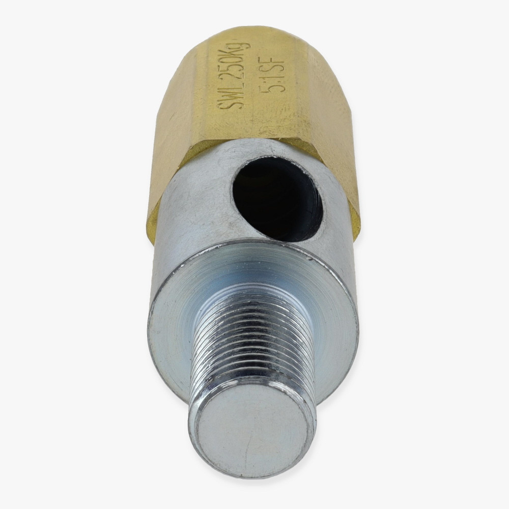 Side Exit Hex Cable Gripper for 3/16in Diameter Wire - Unfinished