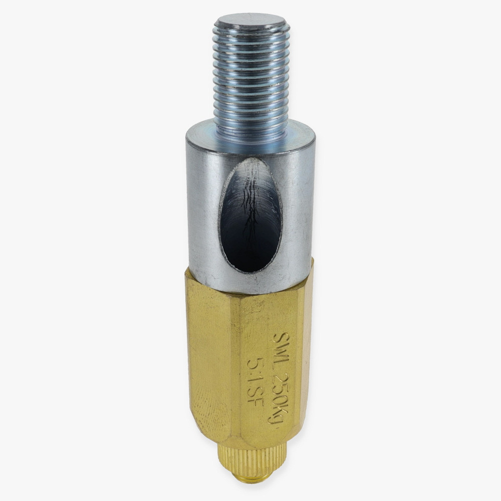 Side Exit Hex Cable Gripper for 3/16in Diameter Wire - Unfinished