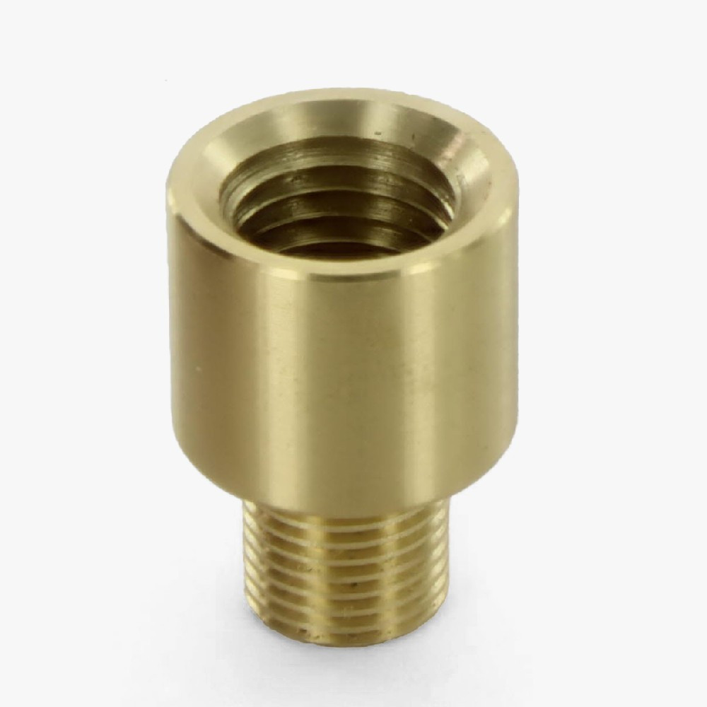 1/8ips Male X M11x1.5 Female Straight Nozzle - Unfinished Brass
