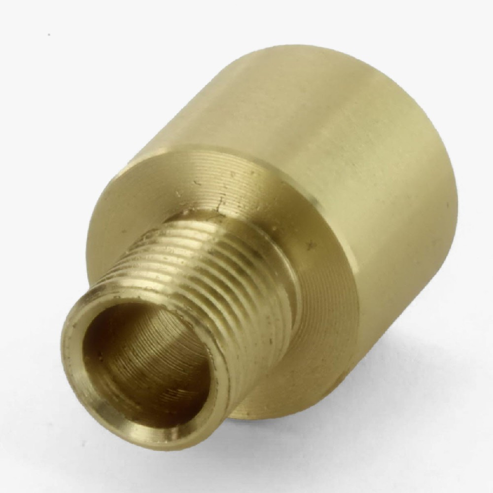 1/8ips Male X M11x1.5 Female Straight Nozzle - Unfinished Brass