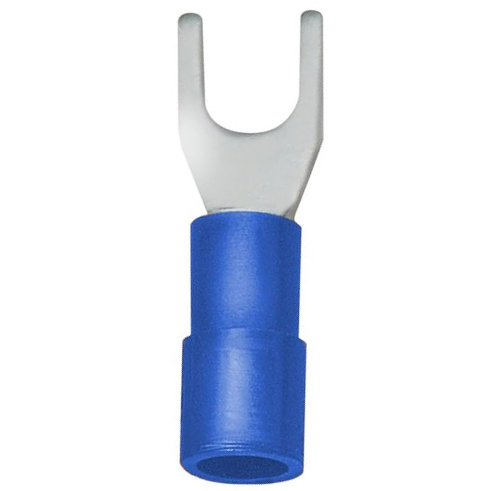 200) Non-Insulated 16-14 AWG Spade Terminal #8 Fork Uninsulated Wire - Foto 8