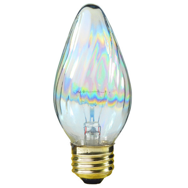 25W Aurora E-26 Base F15 Flame Bulb