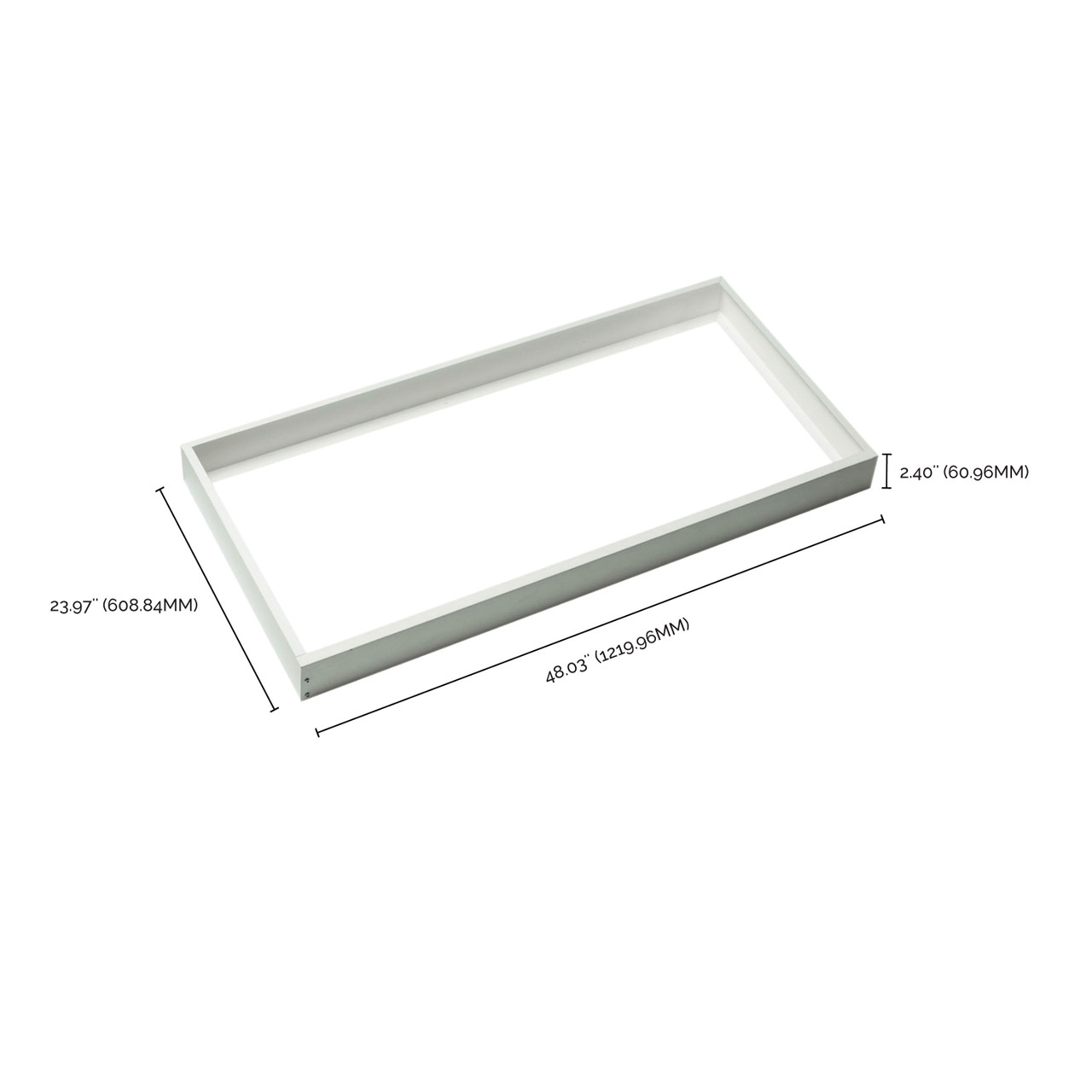 Kit Frame Panel 2X4 Backlit Panel Frame Kit - Slim Version - White Finish - Grand Brass ...