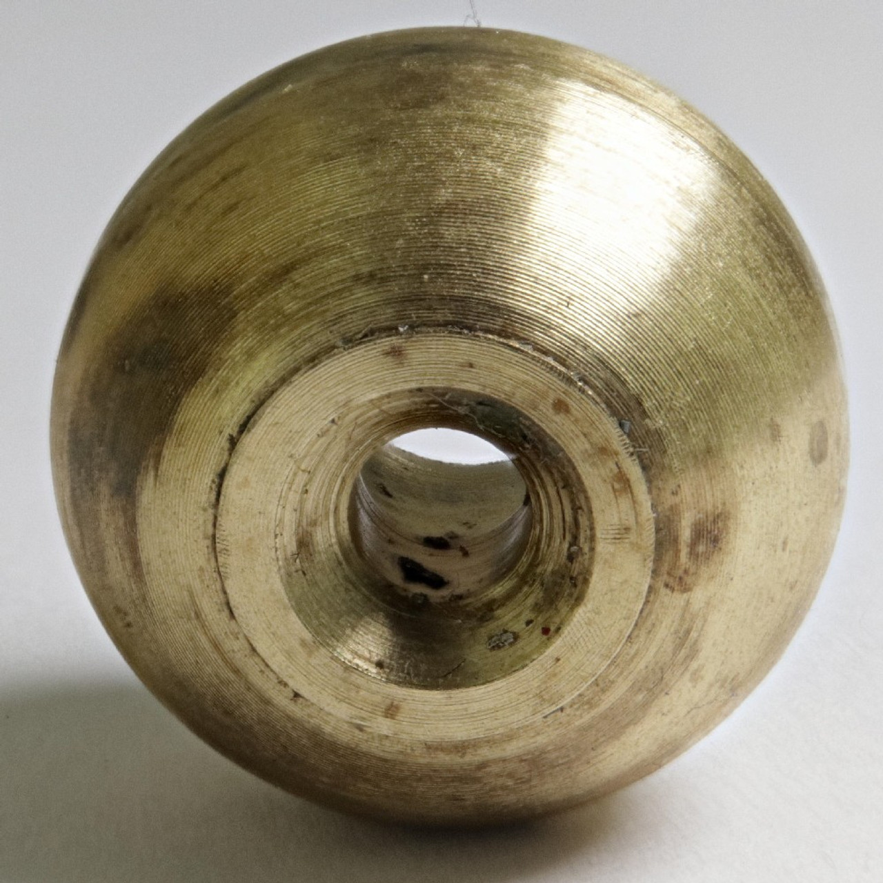 Small Round Colonial Revival Brass Ring Pull