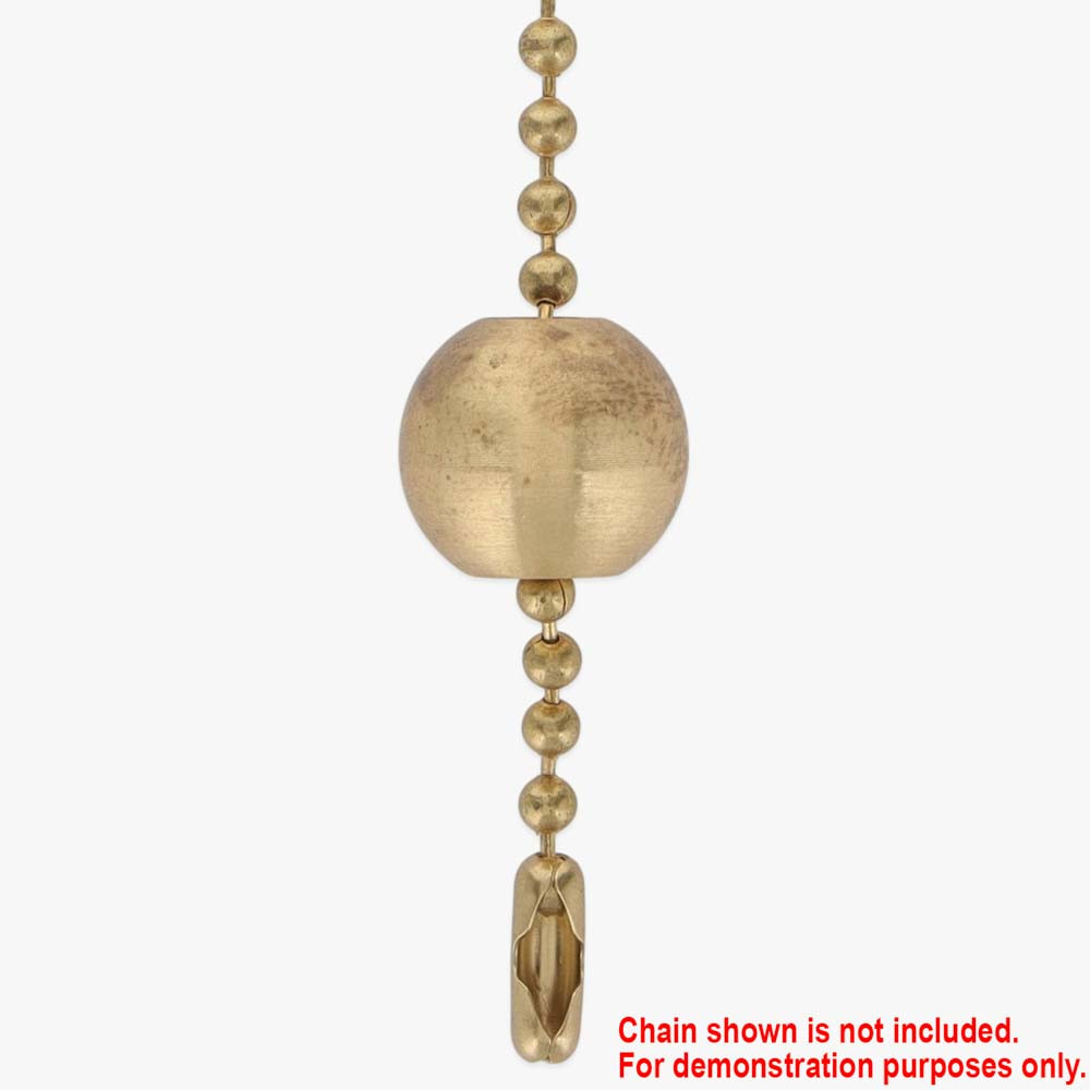 5/8in. Solid Brass Pull Chain Ball for #6 Beaded Chain