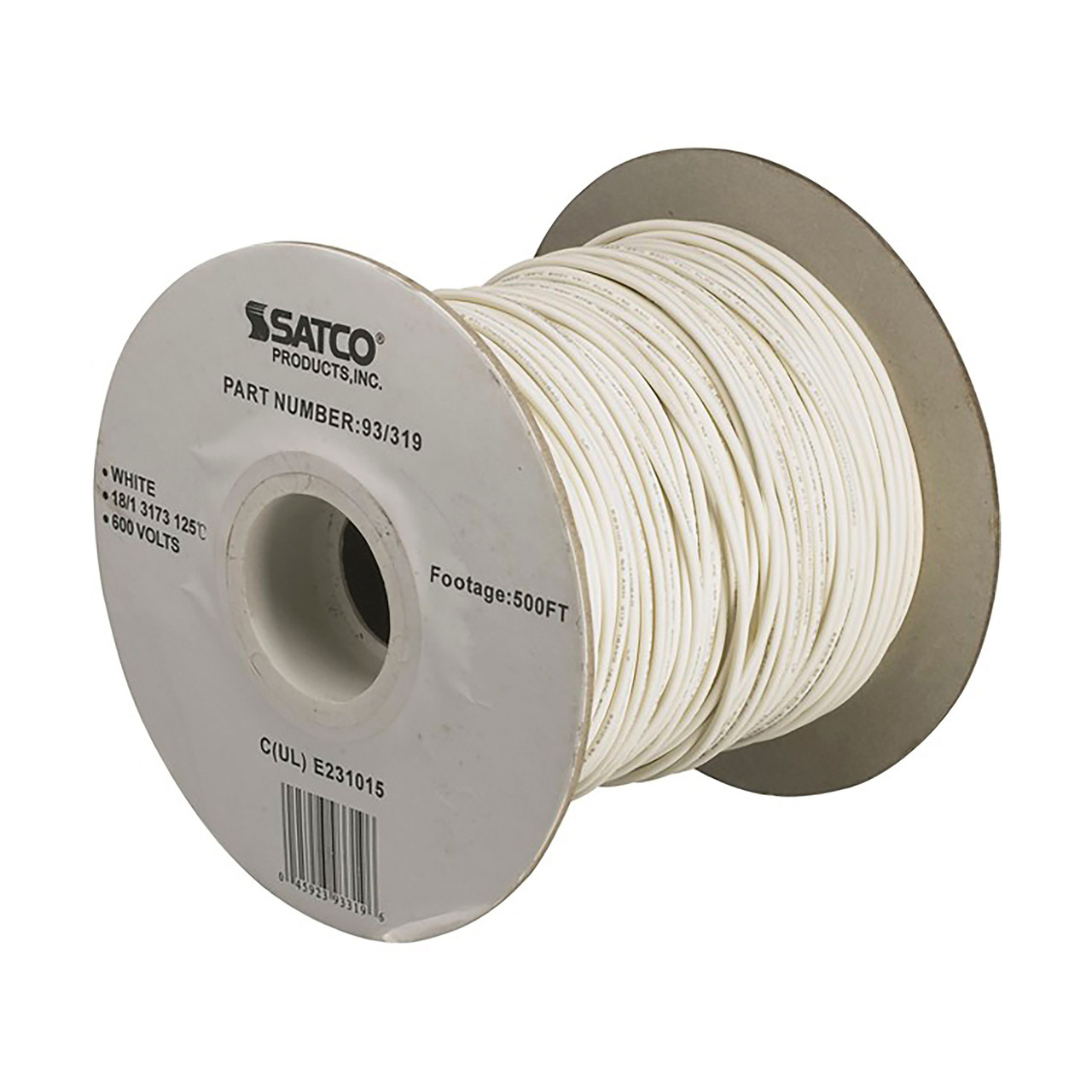 Lighting Bulk Wire - 18/1 Stranded AWM UL 3173 125C - 500 Foot/Spool ...