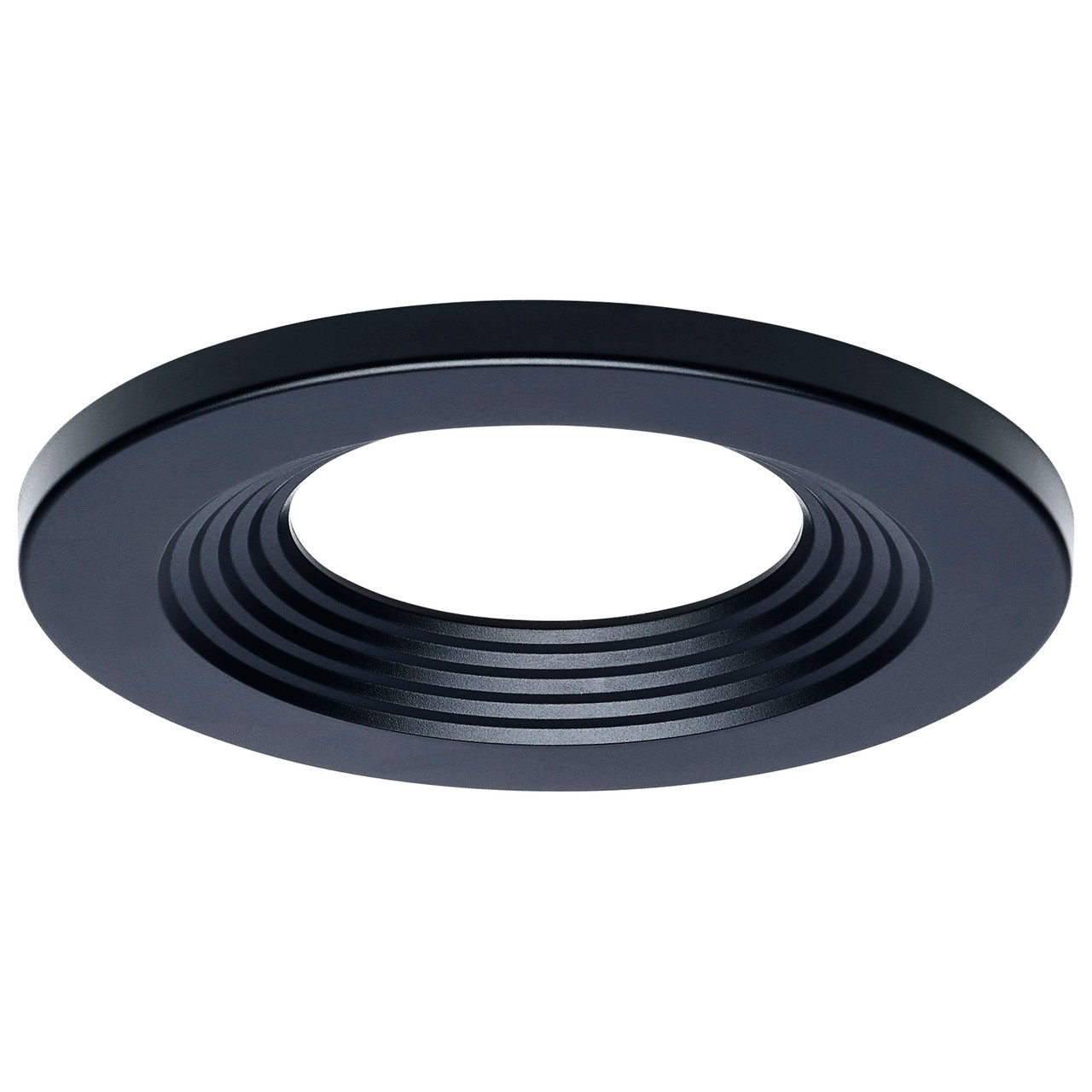 Plus Series Commercial LED Downlight Trim - 4 Inch Round - Black Finish ...