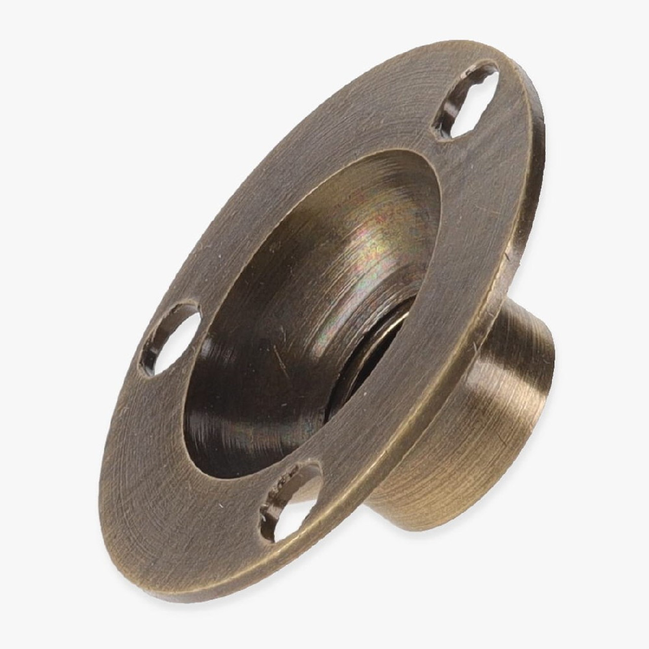 Antique Brass Finish Flange with 1/8ips. Threaded Center Hole