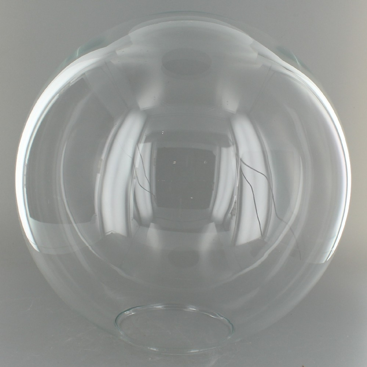 Clear Glass Bobeche Deep Dish