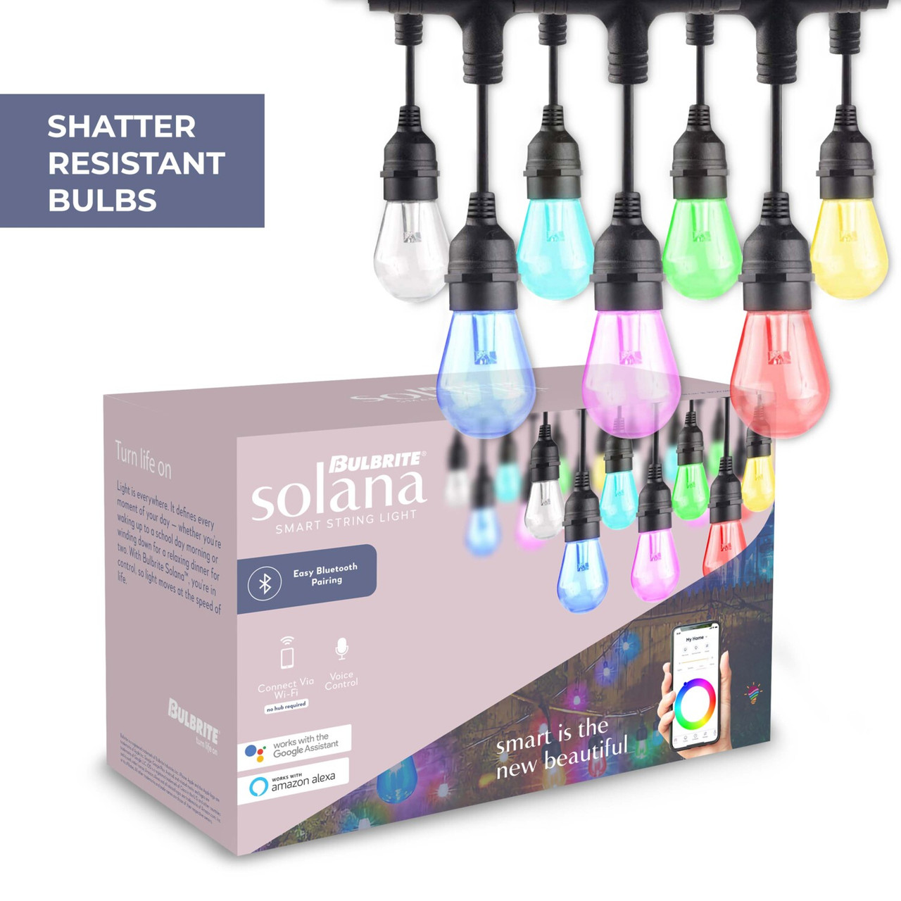 Bulbrite Solana Smart String Light Kit - Thumbnail 2
