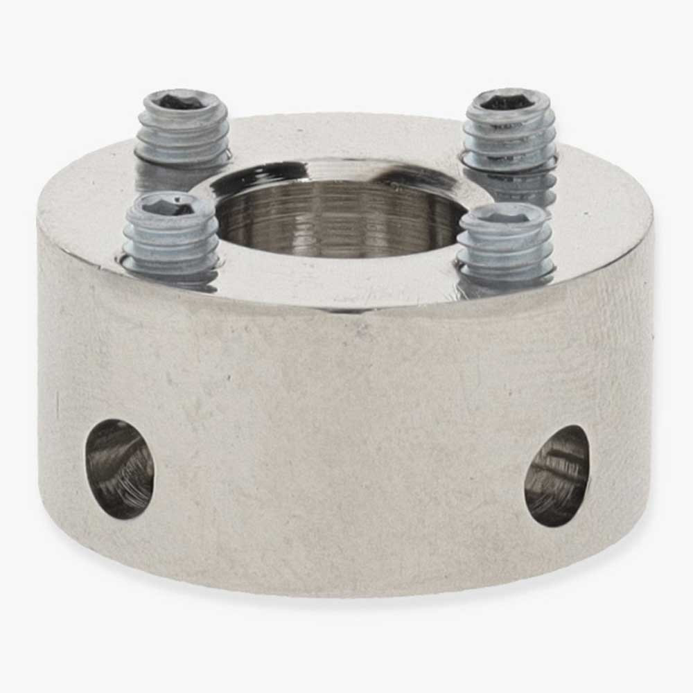 4 Hole Spider Washer with Set Screws and 1/8ips. Slip Through