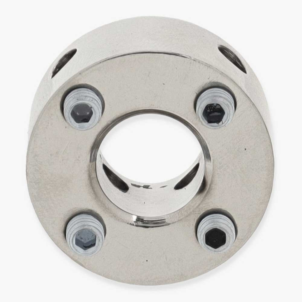 4 Hole Spider Washer with Set Screws and 1/8ips. Slip Through