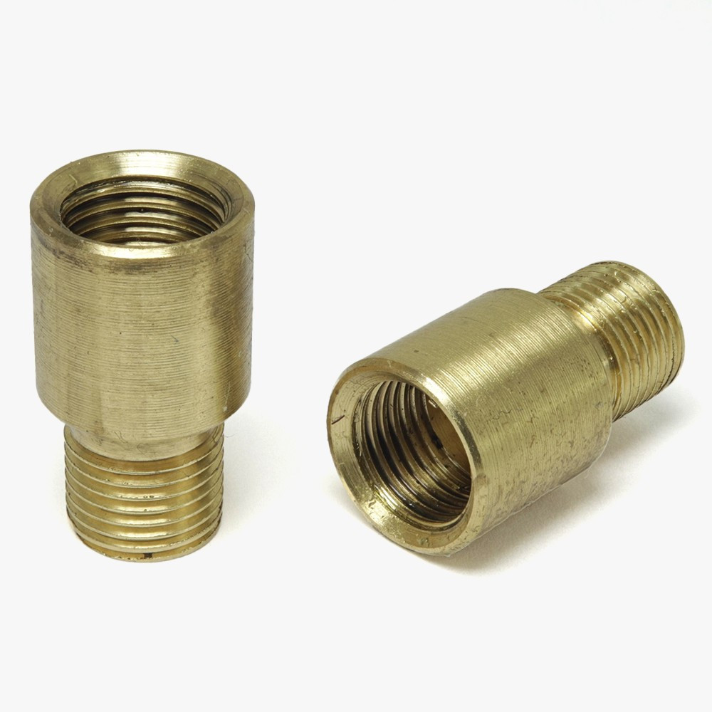 M10 Metric Female X 1/8ips Male Threaded Brass Nozzle - Unfinished