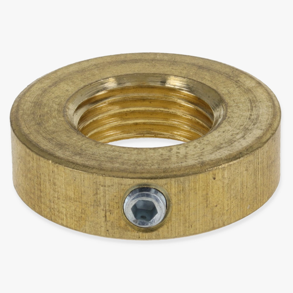 1/8ips - 11/16in Diameter x 1/4in H - Threaded Nut with 8/32 Set