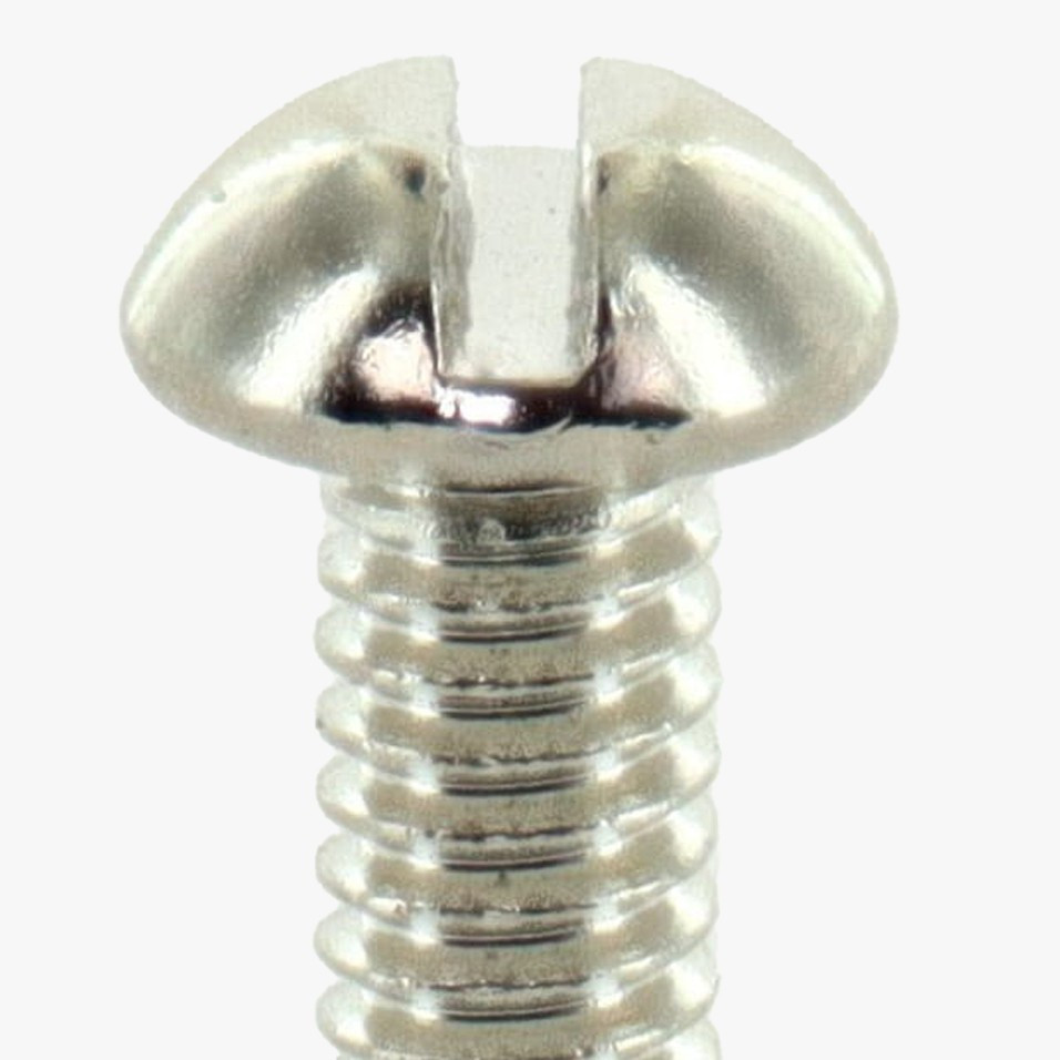 8/32 Thread - 1-1/2in. Long - Slotted Round Head Steel Screw