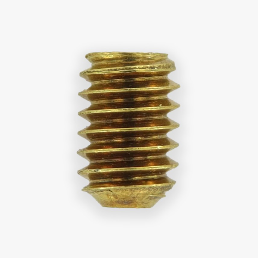 いそNo.5 8/32 Thread - 1/4in. Long - Brass 5/64 Hex Drive Set Screw