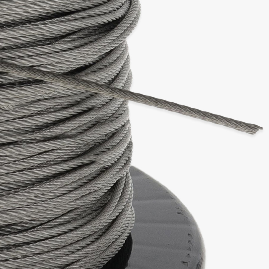 5/8 Inch Steel Wire Rope – 500 FT Bulk Spool For Winch, Tow Cable, Crane Rigging