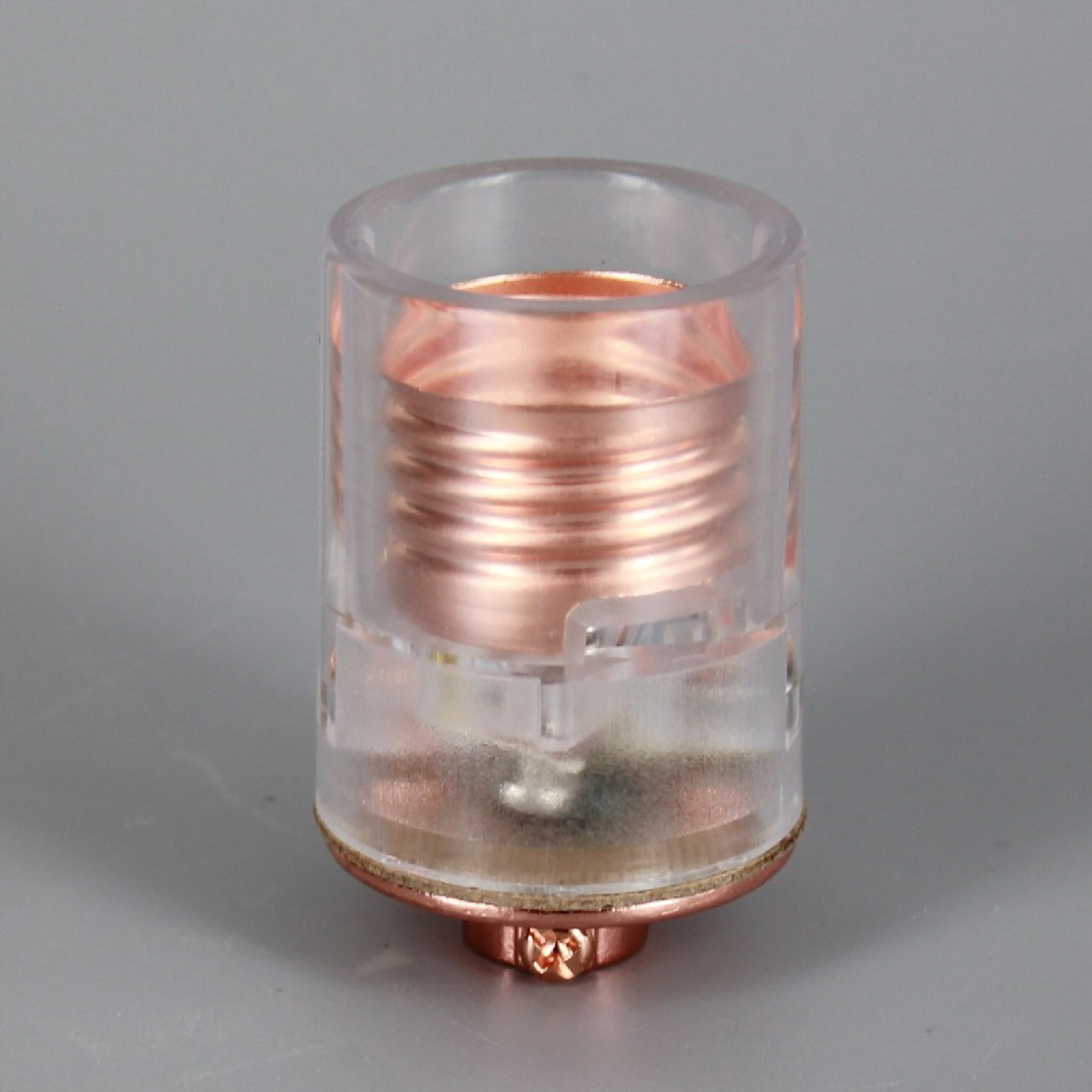 Polished Copper Finish Light Bulb Socket