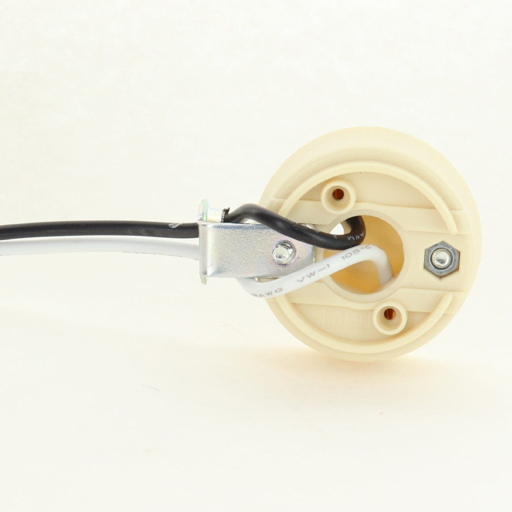 GU24 LED/CFL Lamp Socket with 90 Degree 1/8ips. Female Hickey and