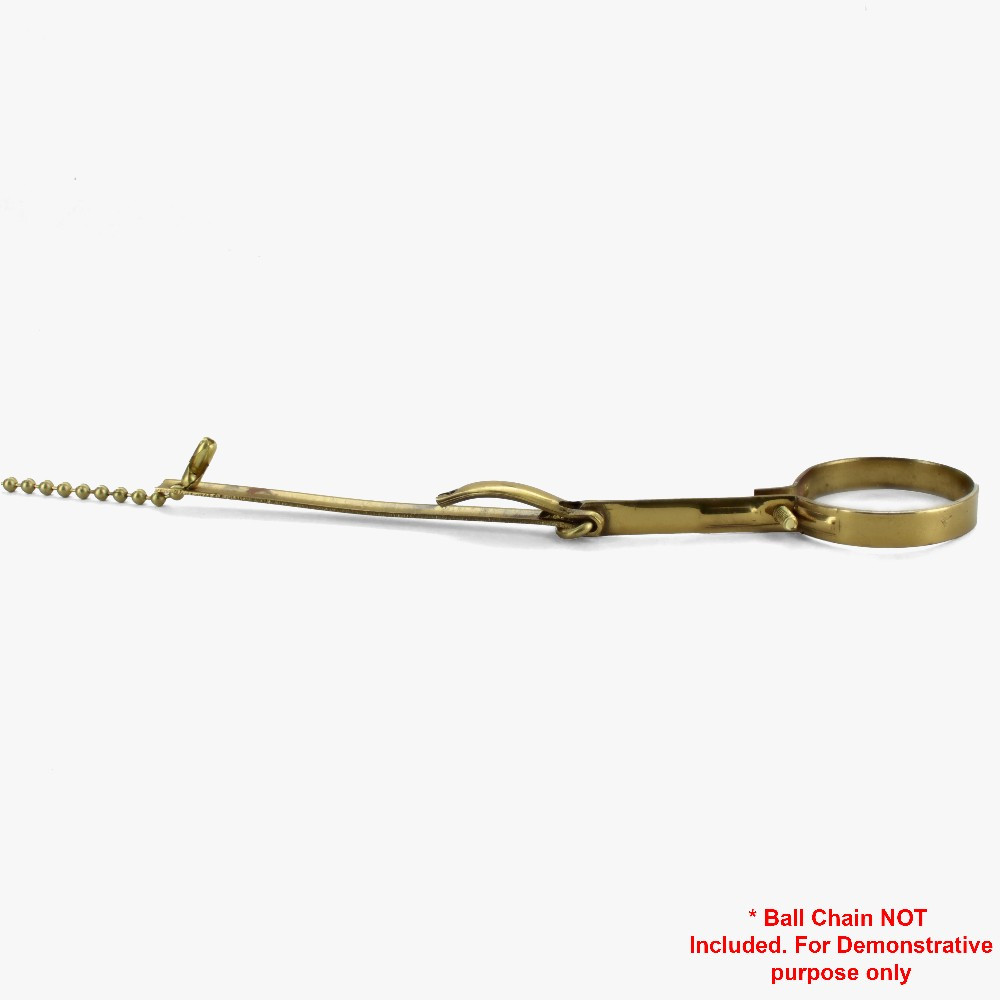 Brass Clamp On Pullchain Antique Style Lever Extends Pullchain