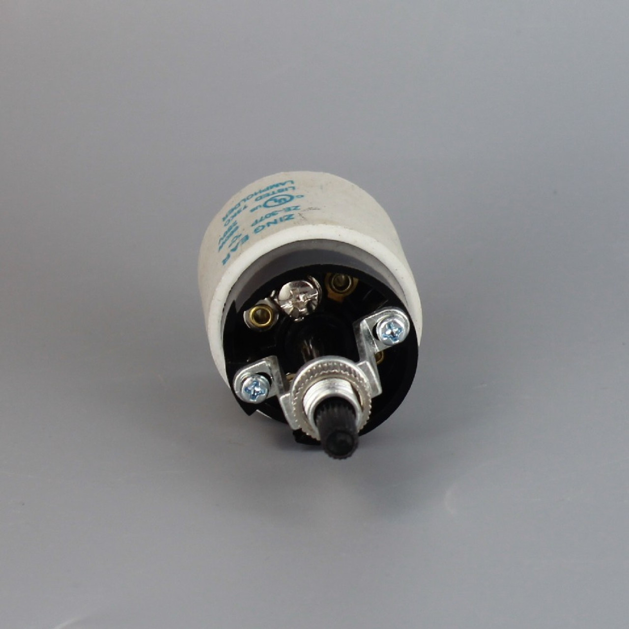 E-26 Porcelain Bottom Turn Lamp Socket with Screw Terminal Wire 