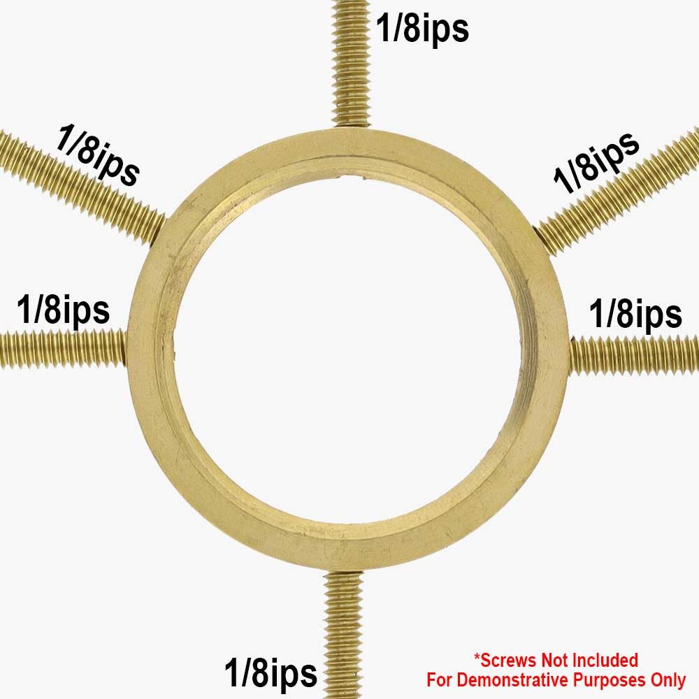 Universal 3 And 4 Spoke Spider Ring With Uno Thread And 8/32