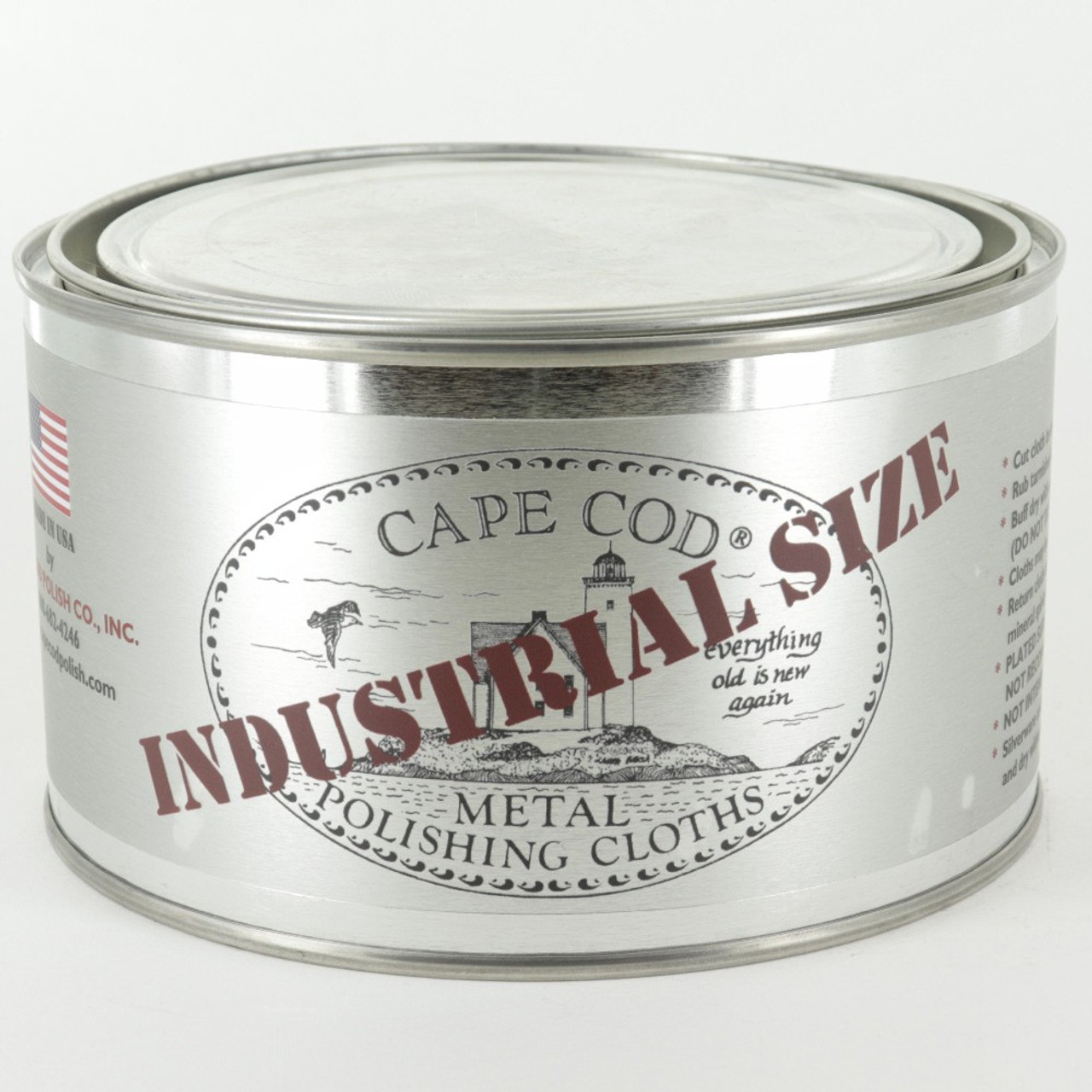 Industrial Size Cape Cod Metal Polishing Cloths Tin
